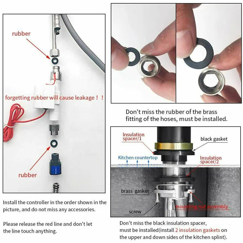 Contactless Touch Control Sensor Tap - Stainless Steel Kitchen Tap