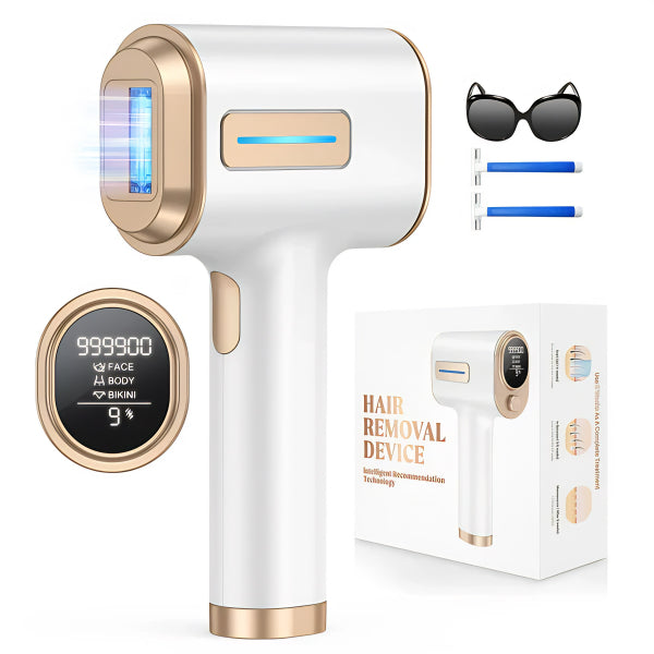 IPL Hair Removal Device - Long-Term Hair Reduction - UK Plug