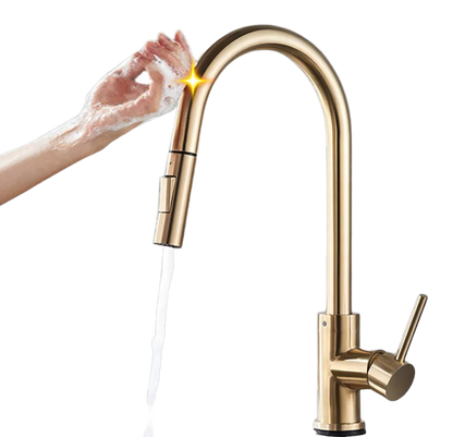 Contactless Touch Control Sensor Tap - Stainless Steel Kitchen Tap