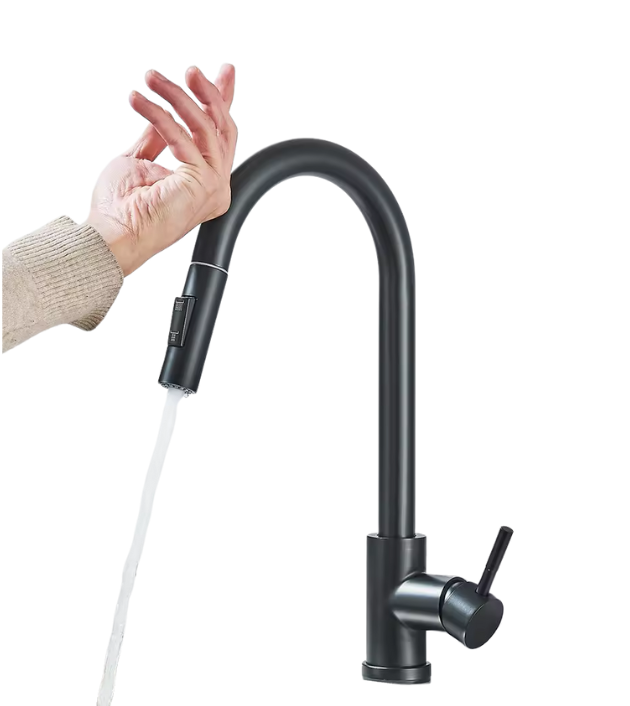Contactless Touch Control Sensor Tap - Stainless Steel Kitchen Tap